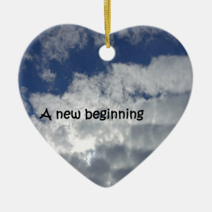 Een nieuw begin keramisch ornament