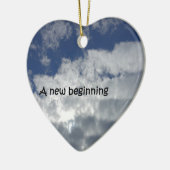 Een nieuw begin keramisch ornament (Links)