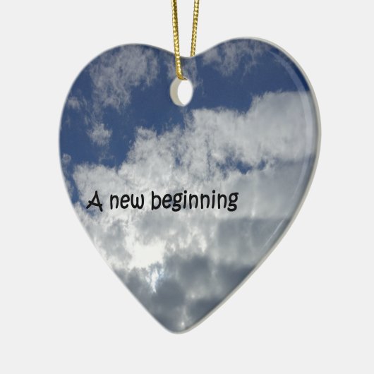 Een nieuw begin keramisch ornament (Links)