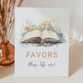 Een nieuw Chapter Baby shower begunstigt de partij Reclamebord Met Voetstuk