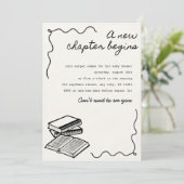 Een nieuw Chapter baby shower Kaart (Staand voorkant)