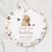 Een nieuw Chapter Baby shower-verhalenboek Wildflo Bedankjes Labels (Voorkant)
