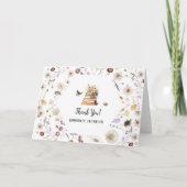 Een nieuw Chapter Baby shower-verhalenboek Wildflo Bedankkaart (Voorkant)