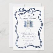 Een nieuw Chapter Blue Bow Vrijgezellenfeest Kaart (Voorkant)