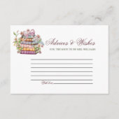 Een nieuw Chapter Book Adviezen & WIshes Vrijgezel Informatiekaartje (Voorkant)