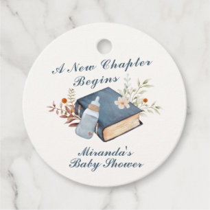  een nieuw Chapter Book Bottle Baby shower Bedankjes Labels