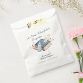 een nieuw Chapter Book Bottle Baby shower Bedankzakje (Gezegeld)
