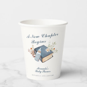  een nieuw Chapter Book Bottle Baby shower Papieren Bekers