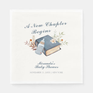  een nieuw Chapter Book Bottle Baby shower Servet