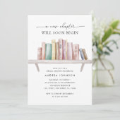 Een nieuw Chapter Book Theme QR Code Vrijgezellenf Kaart (Staand voorkant)