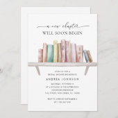 Een nieuw Chapter Book Theme QR Code Vrijgezellenf Kaart (Voorkant / Achterkant)