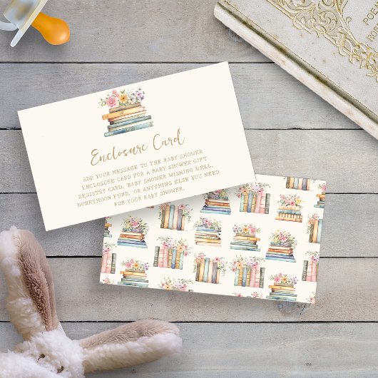 Een nieuw Chapter Books Baby shower Informatiekaartje
