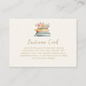 Een nieuw Chapter Books Baby shower Informatiekaartje (Voorkant)