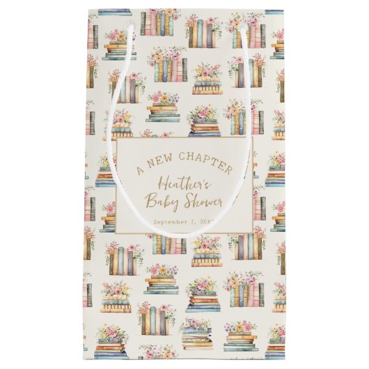 Een nieuw Chapter Books Baby shower Klein Cadeauzakje (Voorkant)