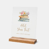 Een nieuw Chapter Books Vrijgezellenfeest Acryl Bord (Hoek)