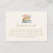 Een nieuw Chapter Books Vrijgezellenfeest Informatiekaartje (Voorkant)