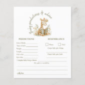 Een nieuw Chapter Giraffe Baby shower voorspelling (Voorkant)