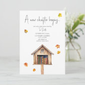 Een nieuw Chapter Mini Library Herfst Books Baby s Kaart (Staand voorkant)