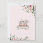 Een nieuw Chapter Pink Floral Baby shower Kaart (Achterkant)