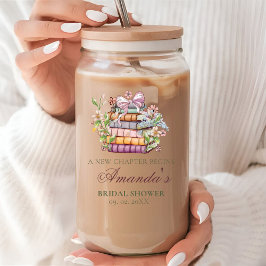 Een nieuw Chapter Story Book Vrijgezellenfeest Blikvorm Glas