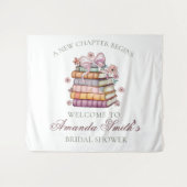 Een nieuw Chapter Story Book Vrijgezellenfeest Wandkleed (Voorkant (horizontaal))