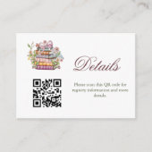 Een nieuw Chapter Story vrijgezellenfeest register Informatiekaartje (Voorkant)