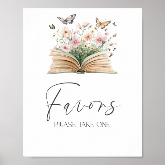 Een nieuw Chapter Storybook-Baby shower begunstigt Poster (Voorkant)