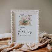 Een nieuw Chapter Storybook-Baby shower begunstigt Poster