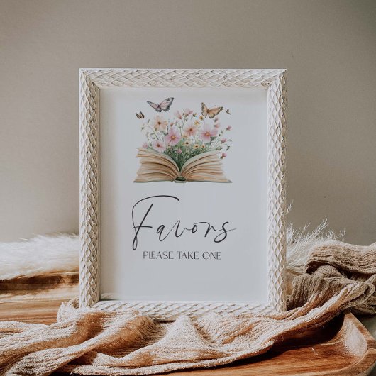 Een nieuw Chapter Storybook-Baby shower begunstigt Poster