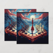 Een nieuw concept op het schaakspel kaart (Voorkant / Achterkant)
