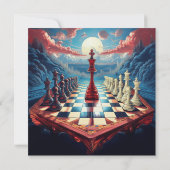 Een nieuw concept op het schaakspel kaart (Achterkant)