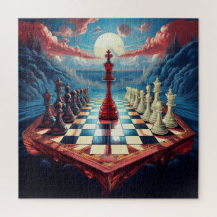 Een nieuw concept over het schaakspel legpuzzel
