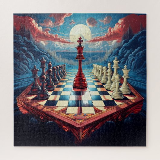 Een nieuw concept over het schaakspel legpuzzel (Verticaal)