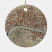 Een nieuw en concreet plan van de steden Londen en Keramisch Ornament (Achterkant)