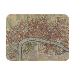 Een nieuw en concreet plan van de steden Londen en Magneet