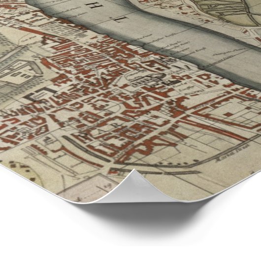 Een nieuw en concreet plan van de steden Londen en Poster (Hoek)