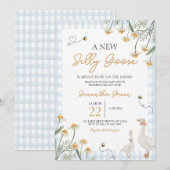 Een nieuw Gekke Goose Baby shower Kaart (Voorkant / Achterkant)