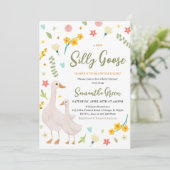 Een nieuw Gekke Goose Baby shower Kaart (Staand voorkant)