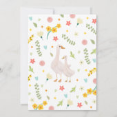 Een nieuw Gekke Goose Baby shower Kaart (Achterkant)