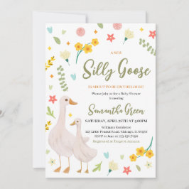 Een nieuw Gekke Goose Baby shower Kaart