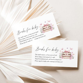 Een nieuw hoofdstuk Baby shower Boeken voor Baby Informatiekaartje