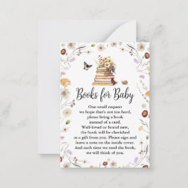 Een nieuw hoofdstuk Baby shower Boeken voor Baby K Notitiekaartje
