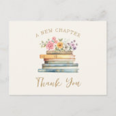 Een nieuw hoofdstuk Baby shower Dank u wel Briefkaart (Voorkant)
