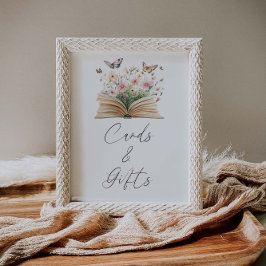 Een nieuw hoofdstuk Baby shower Kaarten en geschen Poster