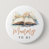 Een nieuw hoofdstuk Baby shower mama om te zijn Ronde Button 7,6 Cm (Voorkant)