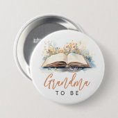 Een nieuw hoofdstuk Baby shower Oma to Be-knop Ronde Button 7,6 Cm (Voorkant /achterkant)
