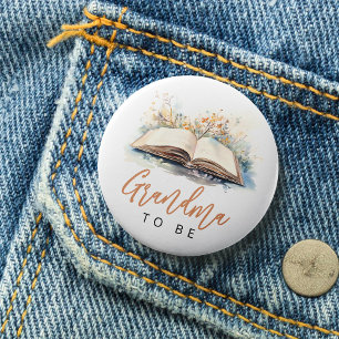 Een nieuw hoofdstuk Baby shower Oma to Be-knop Ronde Button 7,6 Cm