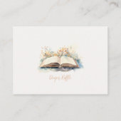 Een nieuw hoofdstuk Baby showers luier loterij Informatiekaartje (Achterkant)