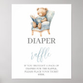 Een nieuw hoofdstuk Begin baby shower Luier Raffle Poster (Voorkant)