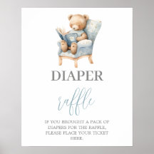 Een nieuw hoofdstuk Begin baby shower Luier Raffle